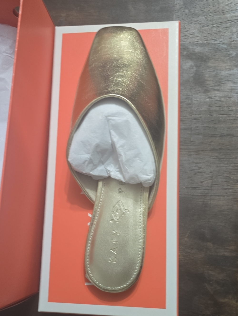 Size 8.5! NWTS! Katy Perry Collections‎ Champagne Mules